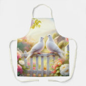 White Doves Cottage Garden Schürze (Vorderseite)