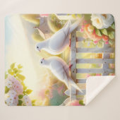 White Doves Cottage Garden Sherpadecke (Vorderseite (Horizontal))