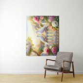 White Doves Cottage Garden Wandteppich (Beispiel)