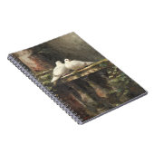 White Doves Garden Notebook Notizblock (Rechte Seite)