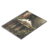 White Doves Garden Notebook Notizblock (Linke Seite)