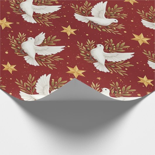 White Doves Geschenkpapier (Ecke)