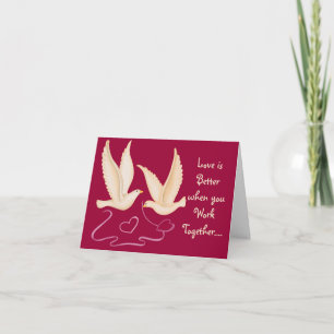 White Doves - Liebe ist besser Valentinstag Feiertagskarte