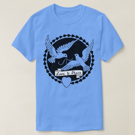 White doves of love amp peace T-Shirt (Design vorne)