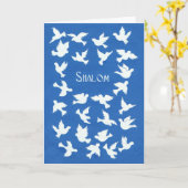 White Doves Pessach Grußkarte Karte (Gelbe Blume)