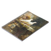 White Doves Stone Wall Notebook Notizblock (Linke Seite)