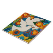White Doves Tile Fliese (Seite)