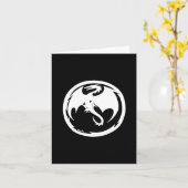 White Dragon card Karte (Gelbe Blume)