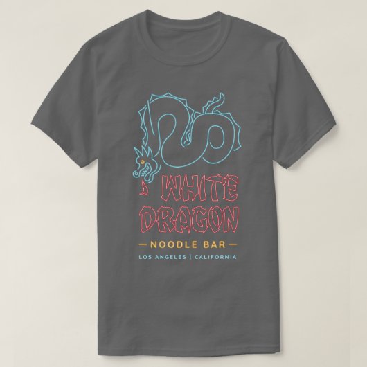 White Dragon Noodle Bar Vintag T-Shirt (Design vorne)