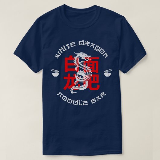 White Dragon Noodles Bar T-Shirt (Design vorne)
