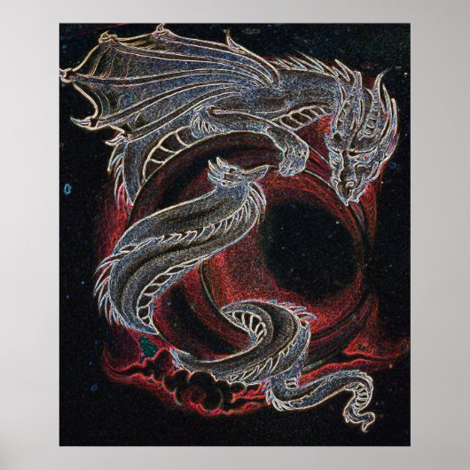 White Dragon Red Moon Poster (Vorne)