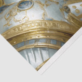 White Dragon Steampunk Fantasy Art Decoupage Seidenpapier (Ausschnitt)