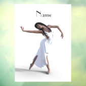 White Dress Dancer Thunder_Cove Fensteraufkleber (Blatt 3)