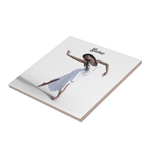 White Dress Dancer Thunder_Cove Fliese (Seite)