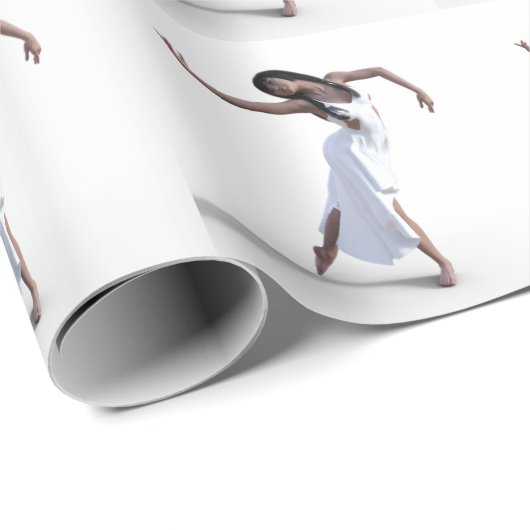 White Dress Dancer Thunder_Cove Geschenkpapier (Rolleneckpunkt)