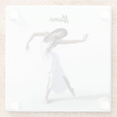 White Dress Dancer Thunder_Cove  Glasuntersetzer (Rückseite)