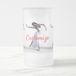 White Dress Dancer Thunder_Cove Mattglas Bierglas