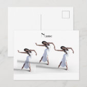White Dress Dancer Thunder_Cove Postkarte (Vorne/Hinten)
