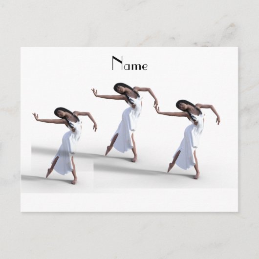 White Dress Dancer Thunder_Cove Postkarte (Vorderseite)
