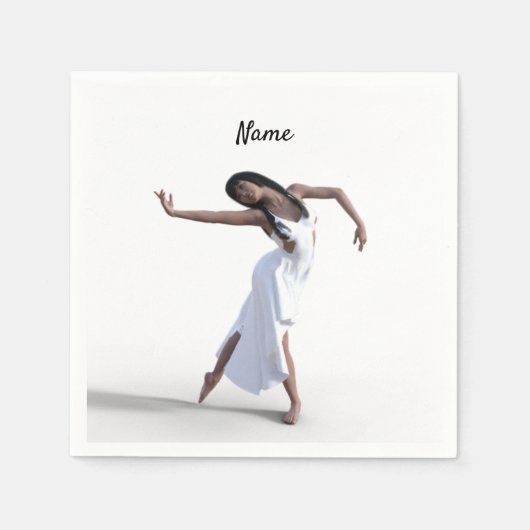 White Dress Dancer Thunder_Cove Serviette (Vorderseite)