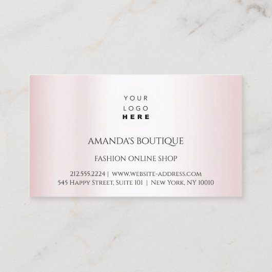 White Dress Logo Mode Hochzeitsveranstaltung Burgu Visitenkarte (Rückseite)