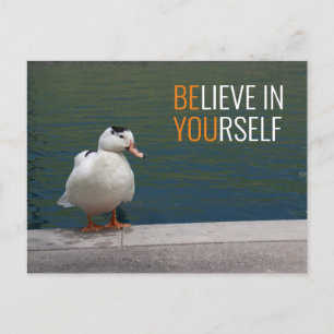 White Duck "Be Yourself" Postkarte