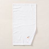 White Duck Design Monogrammiert Badhandtuch Set (Handtuch)