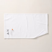 White Duck Design Monogrammiert Badhandtuch Set (Handtuch)