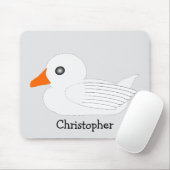 White Duck Design Mousepad (Mit Mouse)
