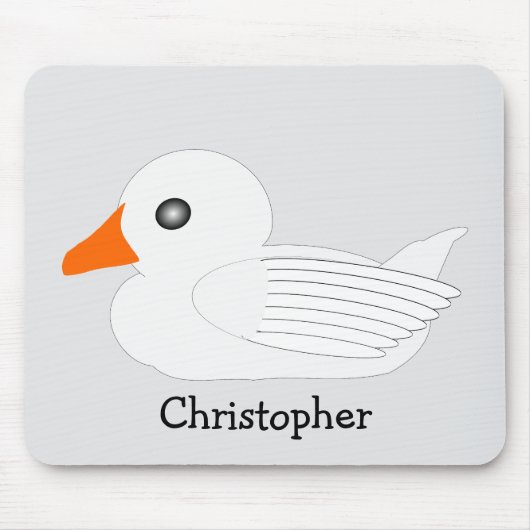 White Duck Design Mousepad (Vorne)