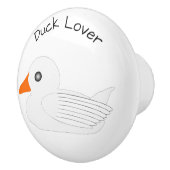 White Duck Design Personalised Keramikknauf (Rechts)