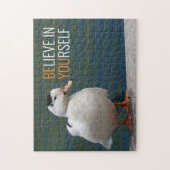 White Duck glauben an sich selbst Jigsaw Puzzle (Vertikal)