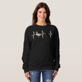 White Duck Gordon Setter Heartbeat Dog Sweatshirt (Vorne ganz)
