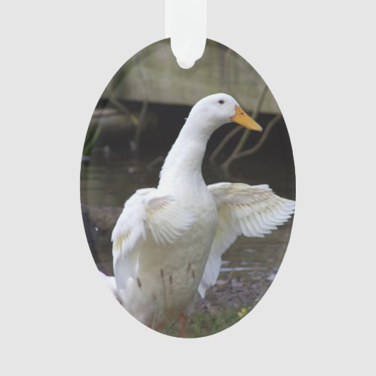 White Duck Ornament (Vorderseite)