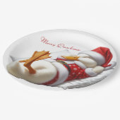 White Duck Weihnachts-Party Teller (Schrägansicht)