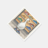 White Duck Window Shopping For Sneakers Serviette (Ecke)