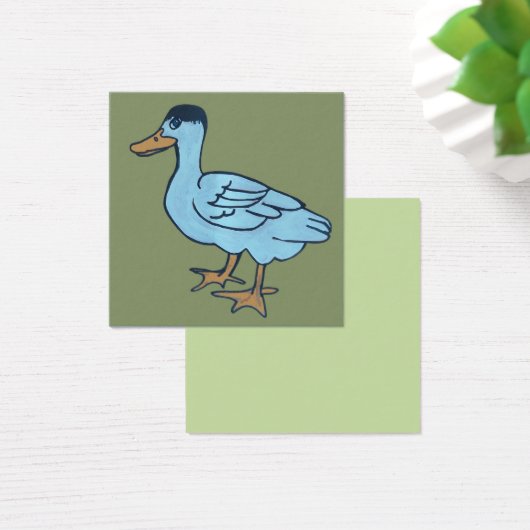 White duck with black head (Schreibtisch)