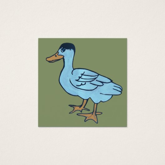 White duck with black head (Vorderseite)