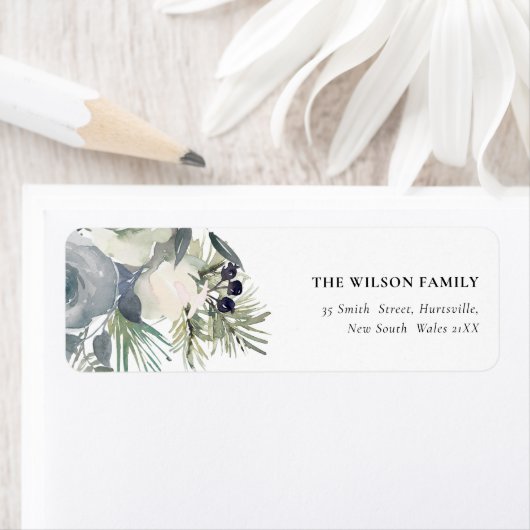 White Dusky Green Christmas Foliate (Insitu)