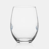 White Dusty Blue Wedding Dress for Ehefrau Weinglas Ohne Stiel (Links)