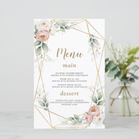 White Dusty Rose Blumengrün (Stehend Vorderseite)