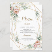 White Dusty Rose Blumengrün (Vorne/Hinten)