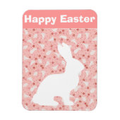White Easter Bunny Magnet (Vertikal)