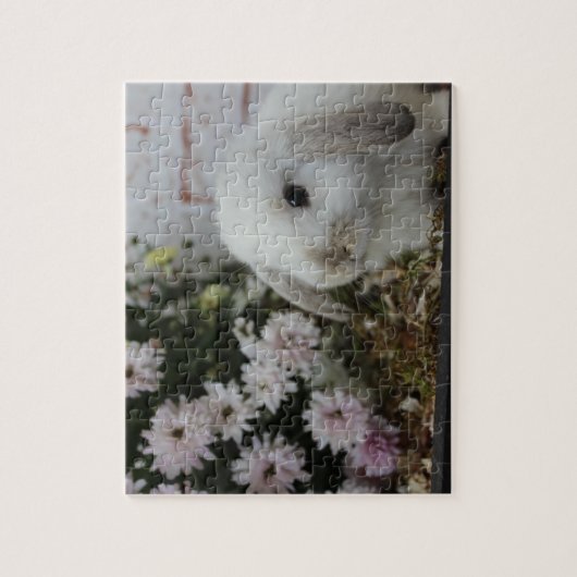 white easter bunny puzzle (Vertikal)