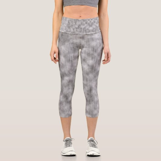 White Echo Capri Leggings (Vorderseite)