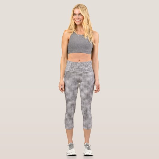 White Echo Capri Leggings (Vorderseite)
