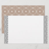 White Edged Signature Pattern Briefpapier (Vorne/Hinten)