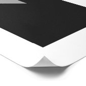 White Egg Modernes Bauhaus Design Poster (Ecke)