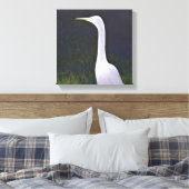 White Egret Leinwanddruck (Insitu (Schlafzimmer))