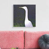 White Egret Leinwanddruck (Insitu (Wohnzimmer))